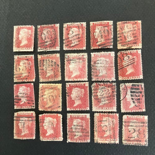 1 penny red sg43/44