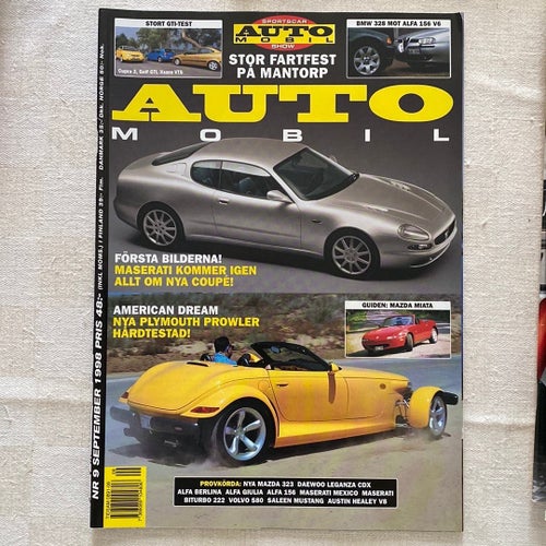 Tidningen Automobil Nr 9 September 1998