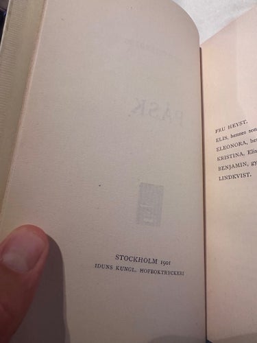 Påsk av August Strindberg, 1901