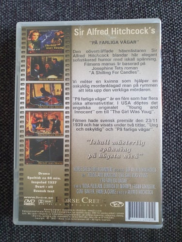 På Farliga Vägar / The Girl was Young DVD Alfred Hitchcock Nova Pilbeam