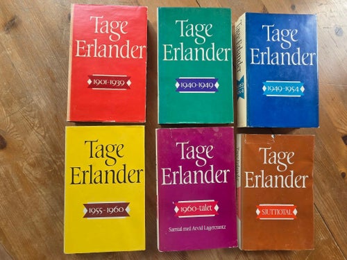 Tage Erlander Memoarer i 6 band.