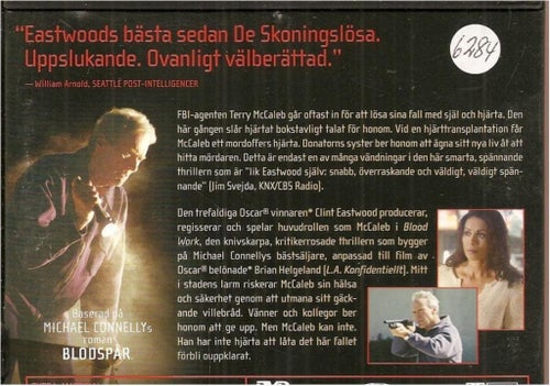 CLINT EASTWOOD -BLOODWORK - Första Upplaga !(SVENSKT TEXT)