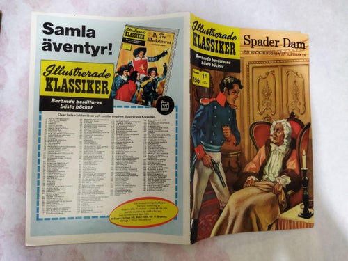 Illustrerade Klassiker nr 156 Spader dam av A. Pusjkin. Very Fine
