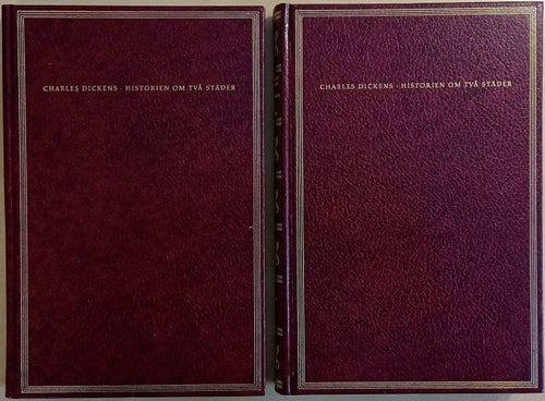 Historien om två städer 1-2 /Charles Dickens; illustrationer av H. K. Browne...