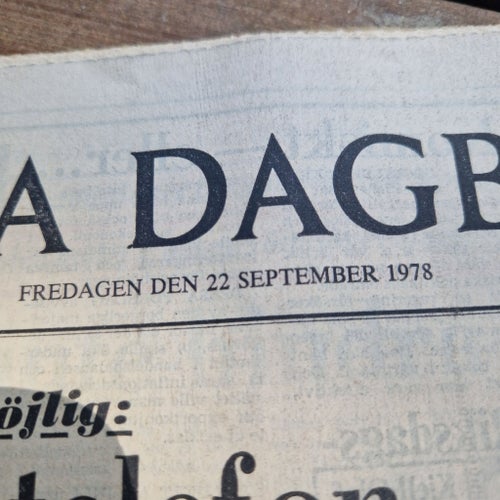 Svenska Dagbladet från 22 september 1978