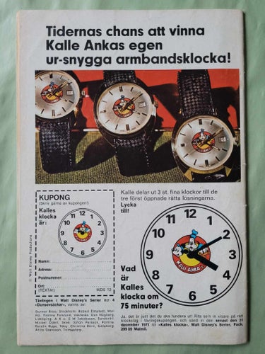 Walt Disneys serier nr 12 från 1971 - Musse Pigg tänker kallt- klarar allt