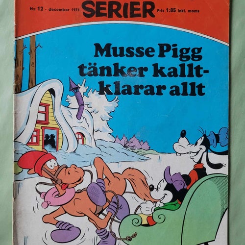 Walt Disneys serier nr 12 från 1971 - Musse Pigg tänker kallt- klarar allt