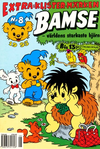 Bamse – världens starkaste björn Serietidning 1993 nr 8 (Oläst arkivex)