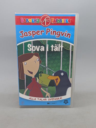 Jasper Pingvin - Sova i tält - Svenskt tal - VHS