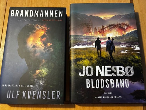 Två thrillers från bokförlaget Albert Bonnier