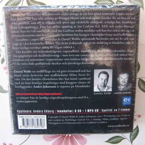 Daniel Webb & Anders Johansson : Livvakten (6 CD + 1 Mp3) **Ny Inplastad**