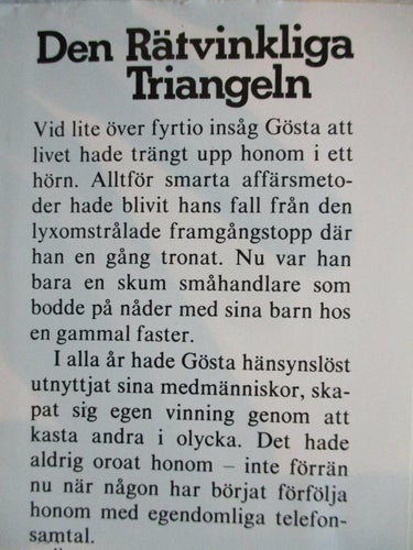 JEAN BOLINDER - Den rätvinkliga triangeln