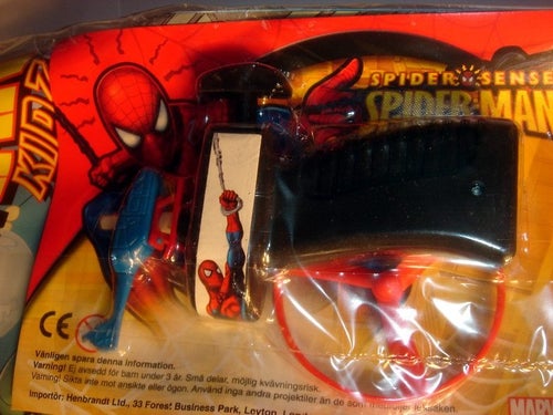 SPIDERMAN I ORIGINAL PLAST med leksak 2009 nr 13 SPINNER
