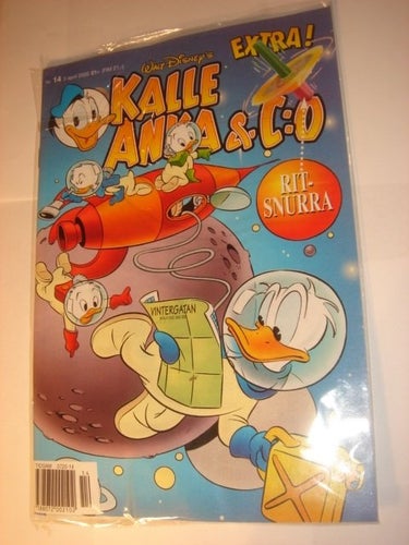 KALLE ANKA & Co I ORIGINAL PLAST leksak 2000 14 RITSNURRAN