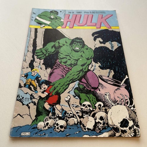 Hulk nr 9 1981, bra skick! VG