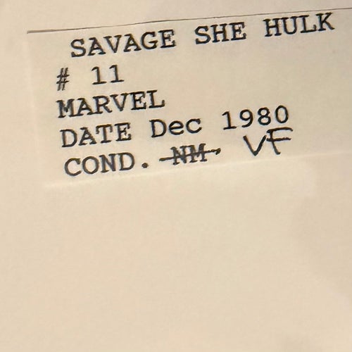 Savage She-Hulk #11 (1980)(Newsstand)