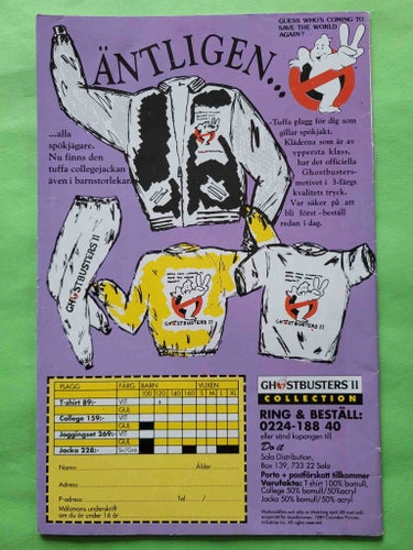 The real ghostbusters nr 2 från 1990