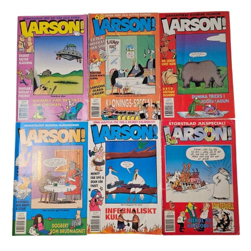 Larson! Serietidningar - 12 st 1997-1998