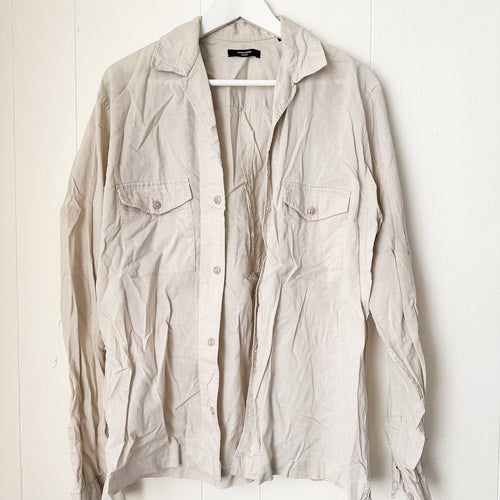 JACK & JONES beige skjorta, storlek L