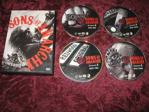 SONS OF ANARCHY SÄSONG 3 (CHARLIE HUNNAM,TOMMY FLANAGAN) 4-DISC DVD