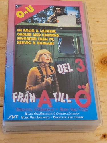 FRÅN A TILL Ö DEL 3 ,VHS Svenskt Tal