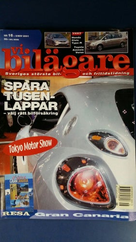 Vi Bilägare nr 16 2001: Honda Civic Type R, VW Polo, Mercedes SLK 320