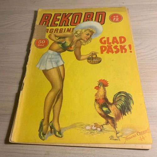 Tidningen Rekord Rekordmagasinet 1944 nr 12 - (baksidan saknas)