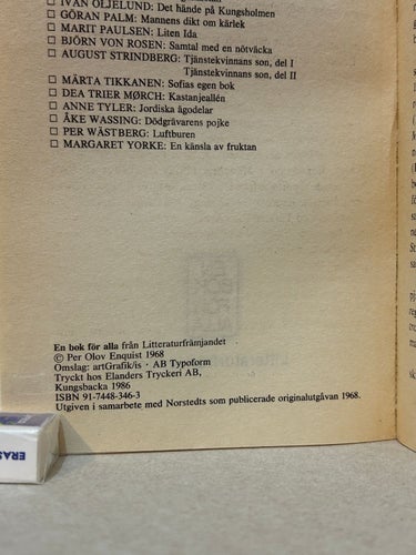 Legionärerna av Per Olov Enquist, bok, Very Good plus