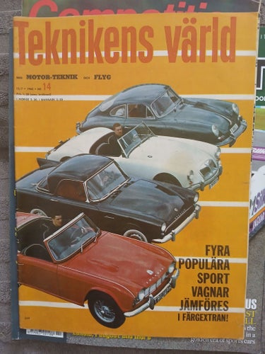 Teknikens Värld från 1963 Nr 14. 4 Sportbilar