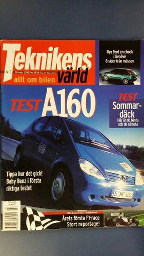 Teknikens Värld nr 7 1998: Seat Ibiza GTi, Mercedes A160, Nissan Patrol, Astra