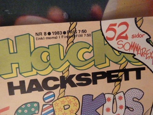 HACKE HACKSPETT, NR 8 - 1983, TIDNING