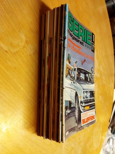 Samling Seriemagasinet 1987 flera nummer 15 styck