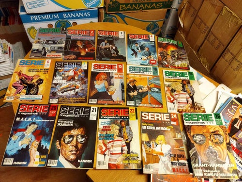 Samling Seriemagasinet 1987 flera nummer 15 styck