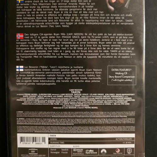 Taken (Extended Harder Cut) DVD