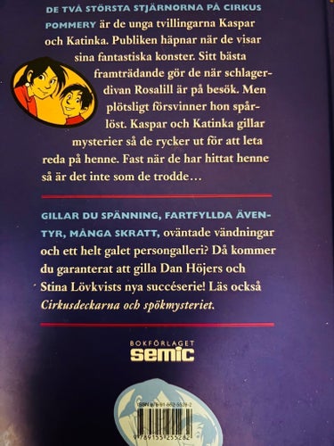 Cirkusdeckarna och schlagermysteriet av Dan Höjer och Stina Lövkvist