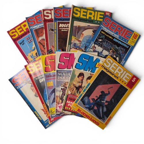 Seriemagasinet Serietidningar - 12 st 1982-1983