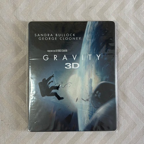 Zavvi steelbook Gravity 3D Blu-ray med Sandra Bullock og George Clooney