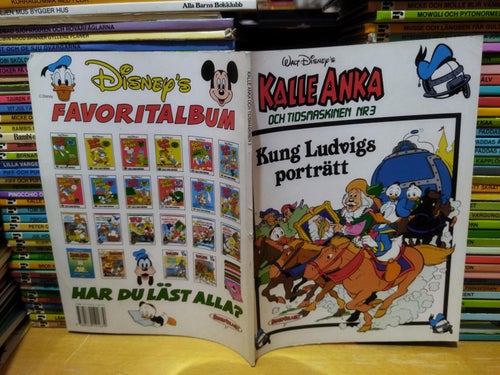Walt Disney's Kalle Anka och tidsmaskinen nr 3 Kung Ludvigs porträtt. Very Fine