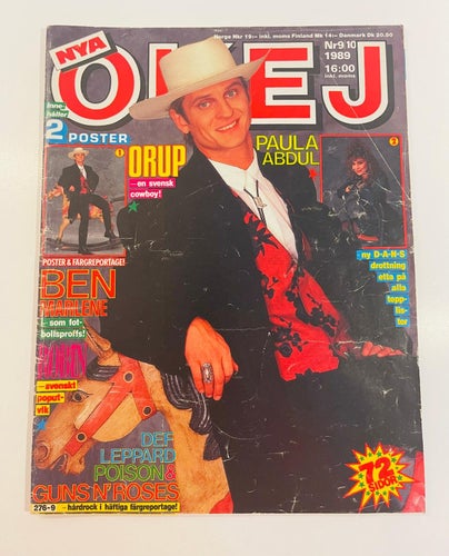 Tidningen OKEJ ! Nr 9 / 10  - 1989 .