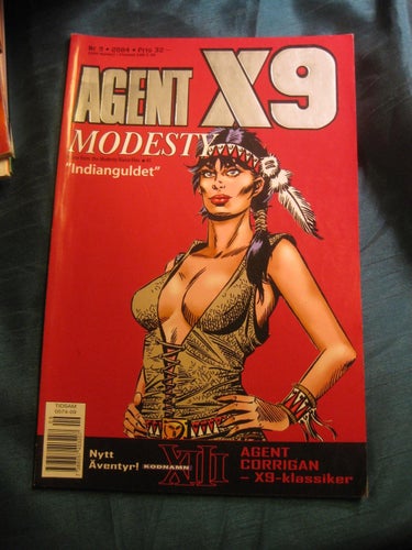 AGENT X9 NR 9 - 2004 - MED MODESTY BLAISE -  (SAMFRAKTAR)