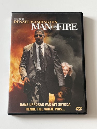 Man on fire (Denzel Washington & Dakota Fanning, 2004). Beg. DVD