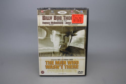 The Man Who Wasnt There , Inplastad DVD , Svensk text