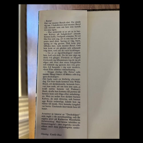 Smekmånad och andra berättelser - Katherine Mansfield - okänt publiceringsår
