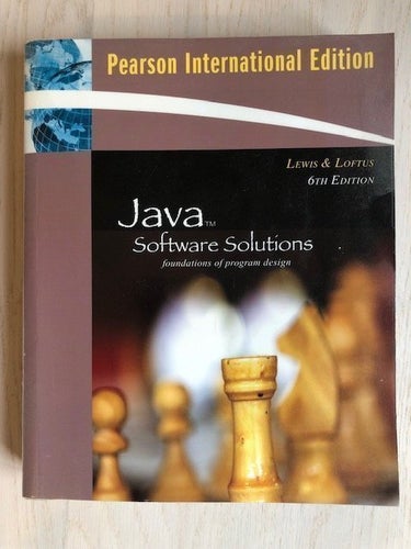 Java Software Solutions, 6:e upplagan av Lewis & Loftus