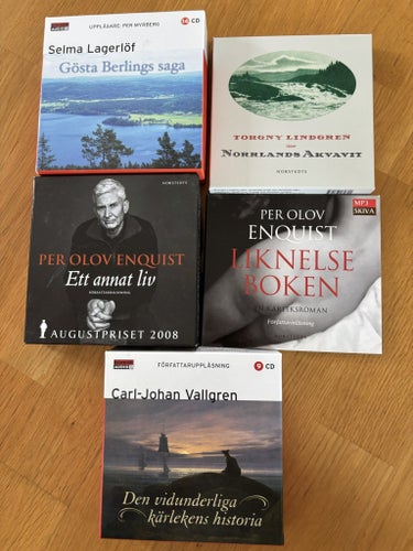 P O Enquist Selma Lagerlöf Carl-Johan Vallgren Torgny Lindgren Ljudbok CD