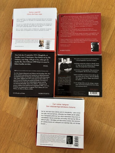 P O Enquist Selma Lagerlöf Carl-Johan Vallgren Torgny Lindgren Ljudbok CD
