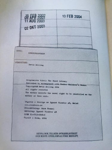 SPÖKBIBLIOTEKET David Melling 2004