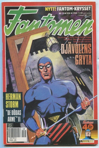 Fantomen 1990 nr 15 Djävulens gryta / Herman Storm , Spirit