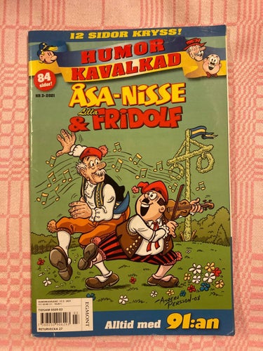ÅSA NISSE & LILLA FRIDOLF - NR 3 - 2021 - 84 SIDOR MYCKET BRA SKICK - SAMFRAKTAR