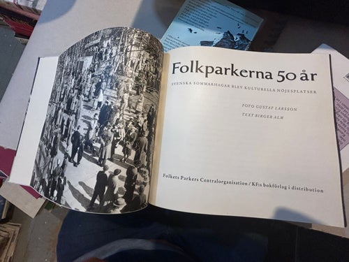 Folkparkerna 50 år, bok, Very Fine